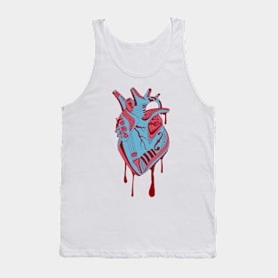 Pastel Tones Musical Heart Tank Top